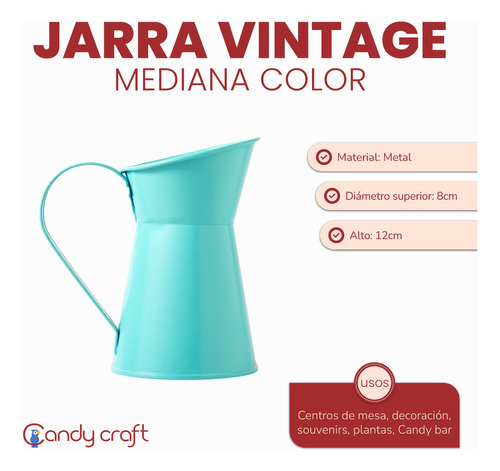 Jarra Vintage Mediana X Unidad! Blanco O Rosa!