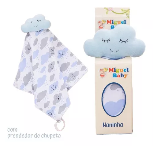 Naninha Para Bebe Bichinhos Com Porta Chupeta (Azul) : :  Brinquedos e Jogos