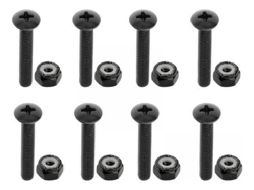 6 Cojinetes De Ruedas De Camiones Juego Black_35mm_8pcs