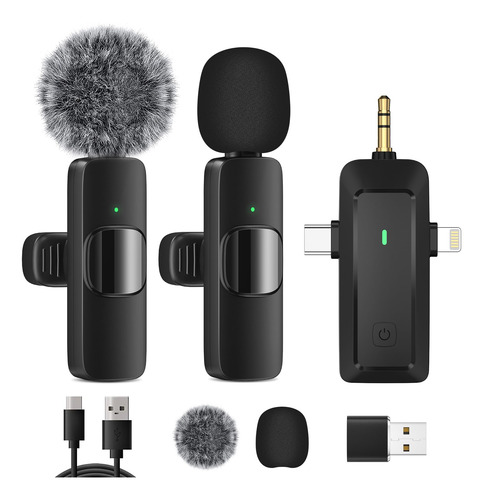 Micrófono Lavalier Inalámbrico Hmkch Para iPhone/android