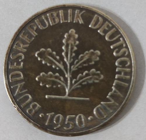 Moneda De 10 Pfennig (alemania) 1950