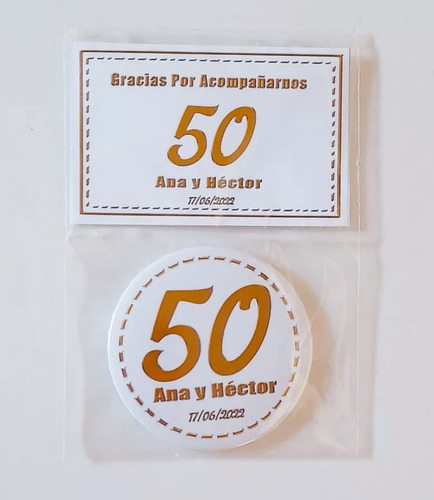 30 Imán Goma Diám. 56 Mm Con Presentación En Bolsita 