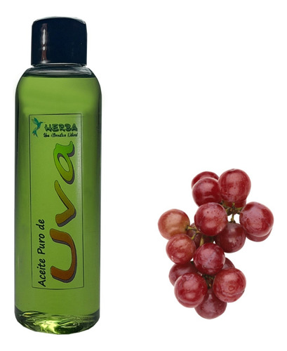 Aceite De Pepitas De Uva 60ml Puro - Uso Cosmético * Herba *