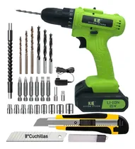 Comprar Taladro Inalámbrico Kilian Ethan Ke654, Destornillador Eléctrico, Atornillador Inalámbrico, Recargable 2ah Baterías De Litio 21v, Contiene Puntas De Destornillador Y Brocas Y Cuchillo Multiusos