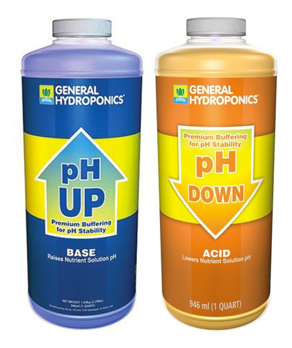 General Hydroponics / Ph Up Y Ph Down Combo 946 Ml C/u