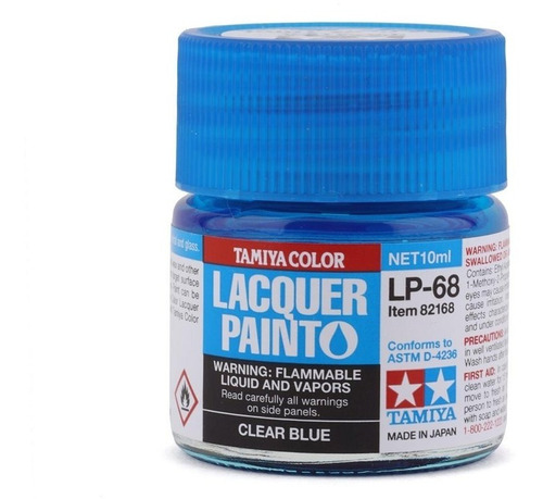 Lacquer Paint 10ml Clear Blue  By Tamiya # Lp68