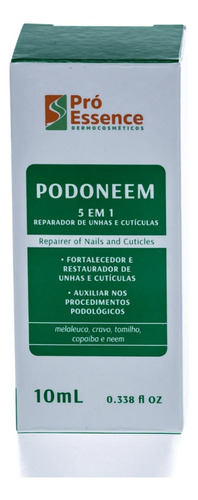  Antioxidante Para Pés Pro Essence Podoneem Podoneem En Frasco 10ml De 10ml/55g