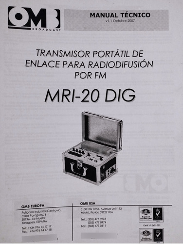 Transmisor Portátil De Radio Difusión Fm