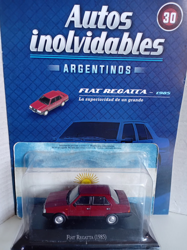 Autos Inolvidables Argentinos #30 Fiat Regata Sin Abrir Bordó (Usado)