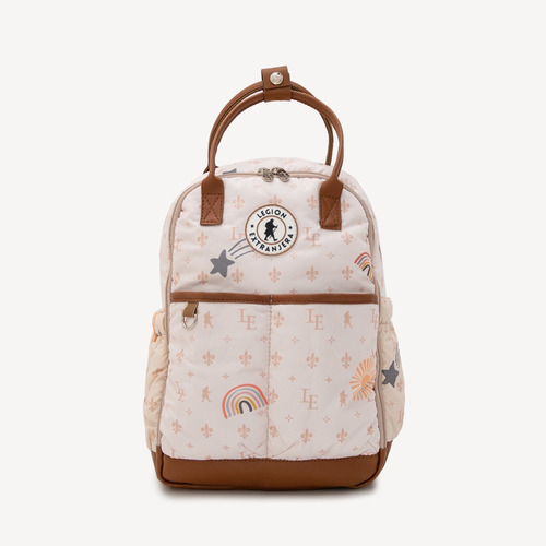 Mochila Baby Legion Dream Color Beige Diseño De La Tela Liso