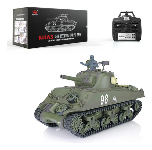Heng Long Tk7.0 1/16 Escala Radio Control Remoto Us M4a3 ...