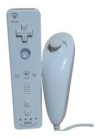 Control Nintendo Wii Remote Motion Plus + Nunchuck Original  (Reacondicionado)