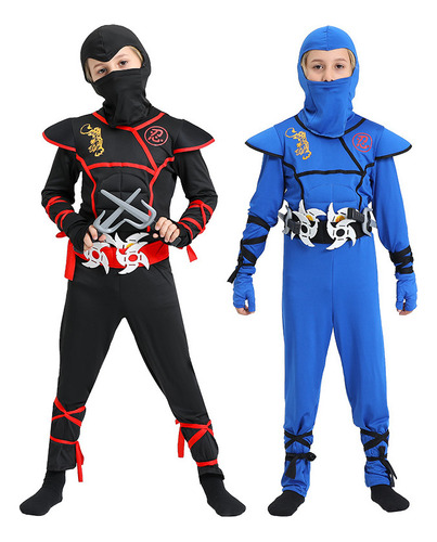 Niños Ninja Cosplay Traje Samurai Ninja Muscle Suit Y
