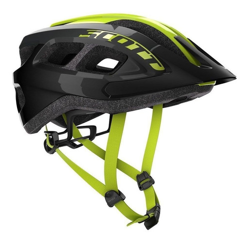 Capacete Bike Ciclismo Mtb Scott Supra - Preto / Amarelo