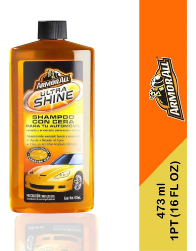 Shampoo Carro Armor All Con Cera 473ml Moto Camión