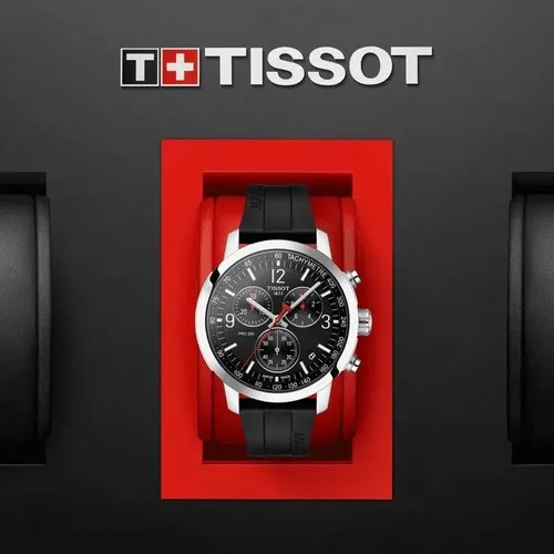 Reloj Tissot Prc 200 Chronograph Para Hombre 1144171705700 Color de la  malla Negro Color del bisel