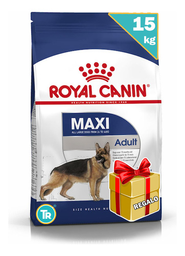 Royal Canin Maxi Adult 15 Kg + Comedero Doble + Envío 