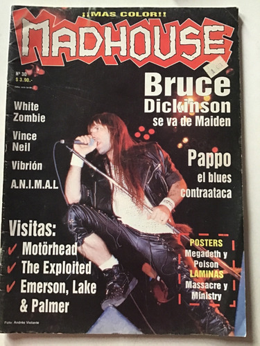 Lote 9 Revistas Madhouse Y Heavy Rock Leer (Usado)