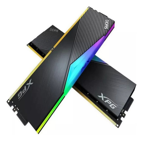 Memoria RAM Adata XPG Lancer Black RGB DDR5 6400 Mhz Cas 32 2x16 GB - 32 GB AX5U6400C3216G-DCLARGBK