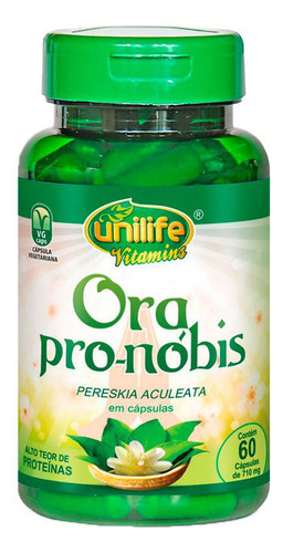 Ora Pro-nóbis - 60 Cápsulas - Unilife