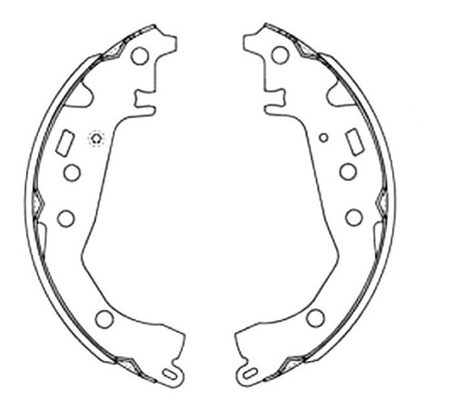 Balata Trasera Tambor Toyota Yaris 2004-2016 Prius 2014