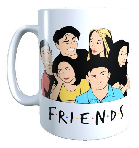 Tazón Diseño Friends, Personajes, Dibujo, 320 Cc 