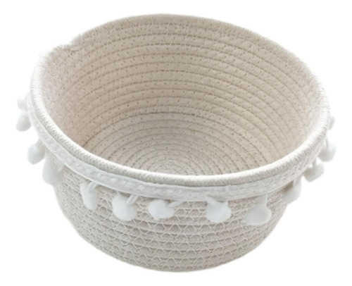Cesta De Almacenamiento Tejido A Mano Cesta De Pan 20cmx10cm