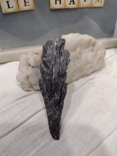 Cianita Negra Escoba De Bruja ( 40 Grs 10 Cm) Negra