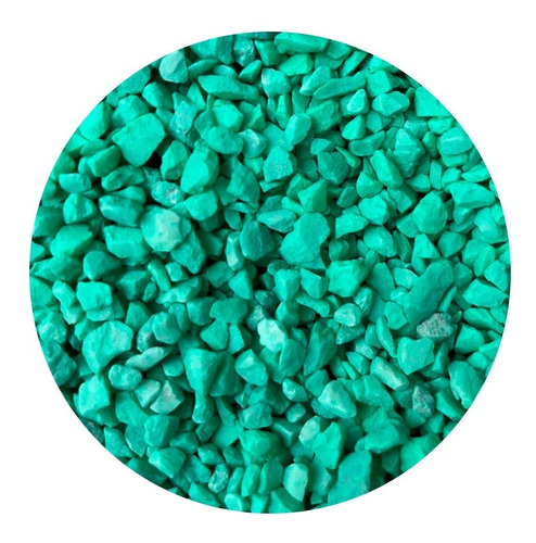 Piedras Grava P/pecera Acuario O Decoración Verde Agua 3kg