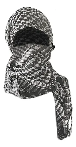 Bufanda Arabian Tactical Motocross Con Turbante Y Flecos Del