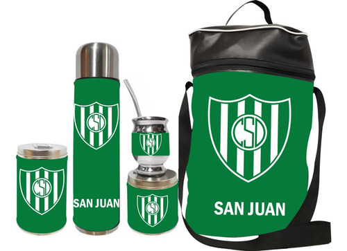 Equipo De Mate Set Matero Desamparados De San Juan. Ecocuero