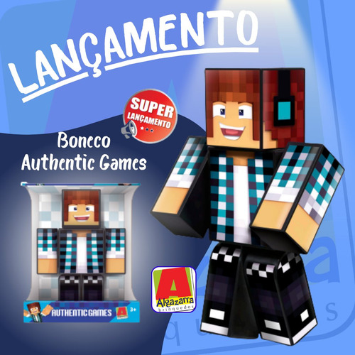 Boneco Authentic Gamer Streamers 25cm Articulado
