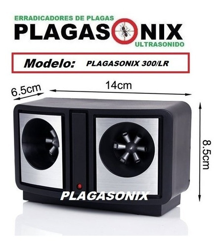Imagen 4 de 10 de Repelente Ratas Ultrasonido Comercios Industrial 300lr Kit 2