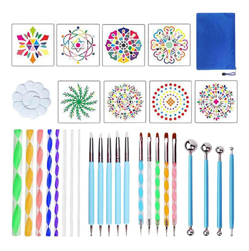Wv Juego De Herramientas De Punteo De Mandala De 32 Piezas