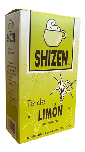 Té Shizen | Sabor Zacate Limón | Pack De 9 Cajitas