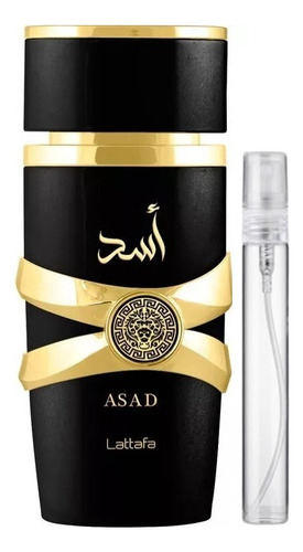 Lattafa Asad Parfum Edp 10 ml Para  Hombre Recargable