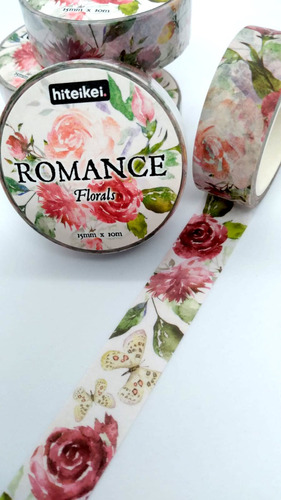Cinta Washi Tape Vintage Florales Flores Y Mariposas