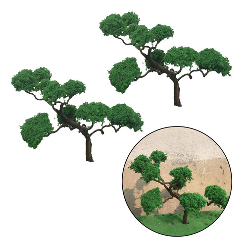 2x Modelo De Árboles Trainery, Árboles De 12 Cm
