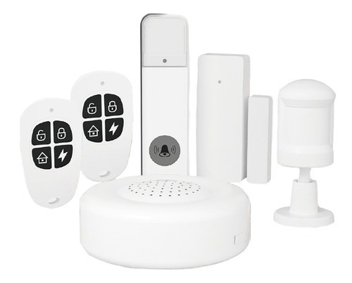 Kit Alarme Segurança Inteligente Wifi Google Alexa Tuya