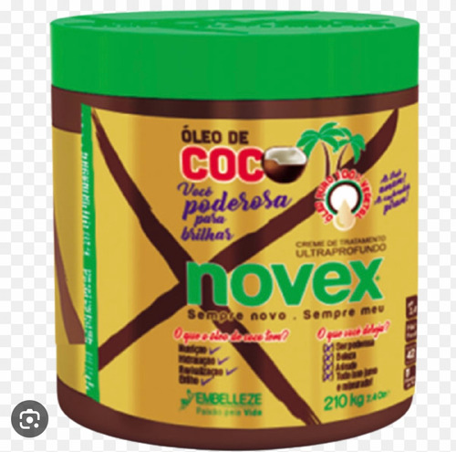 Baño De Crema Novex Oleo De Coco 210g