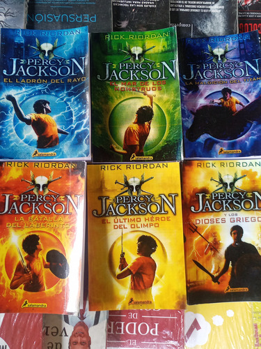 Saga Percy Jackson. Rick Riordan. 6 Libros Físicos Nuevos