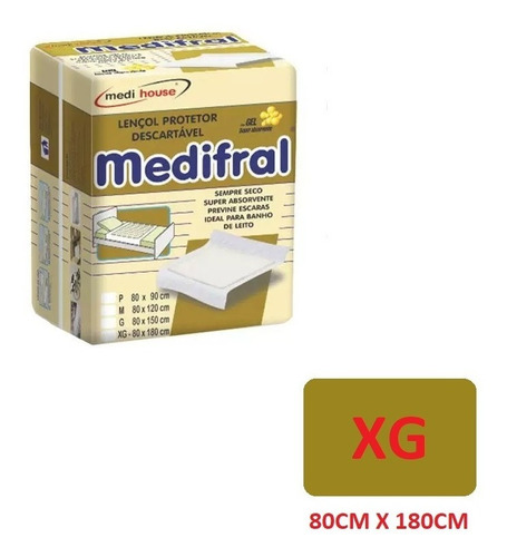 Protetor Colchão Descartável Geriátrico Medifral Xg 80x180cm