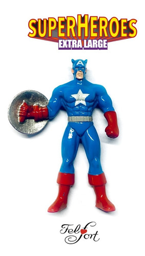 Muñeco Capitán América Super Héroes Xl Grande Chocolate Jack
