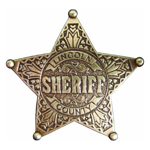Old Era 2.5 Pulgadas   County Sheriff Insignia Réplica