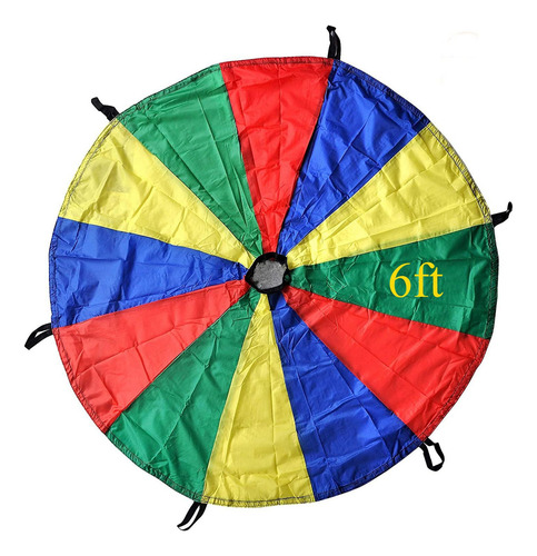 Juego De Tienda Paracaídas Arcoíris Para Niños 6 Pies