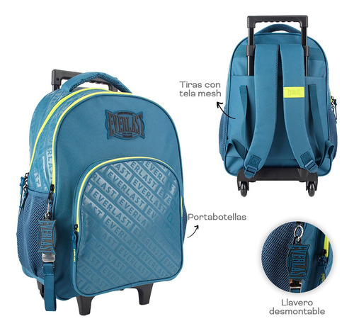 Mochila Carro Everlast Ligeras Espaciosas Estilizadas