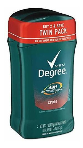 Men Dry Protection Antiperspirant, Sport Scent, 2.7 Oz, 2-pa