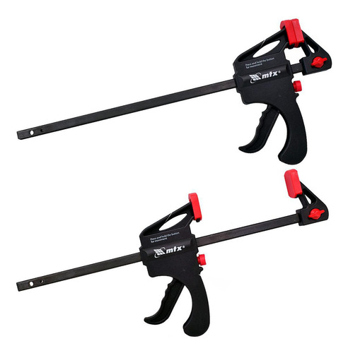 Kit 2 Grampos Sargento De Aperto Rápido 200mm 8 Pol. Mtx