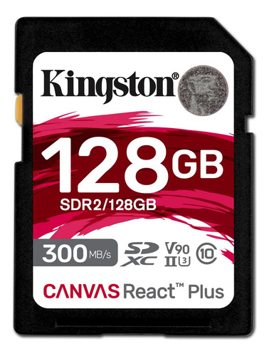 Memoria Sd Kingston Canvas React Plus 128gb Uhs-i Clase 10