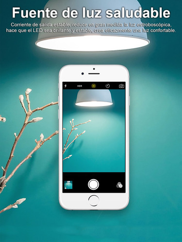 Bombilla Led 18vatios, Luz Diurna 6500k, Base E26 6pz Blanco Frío